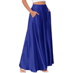 Elegant High-quality Satin A-line Skirt For Women