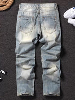 B2 - Non-elastic Small Straight-leg Pants