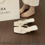 Womens French-style High-heeled Casual Sandals