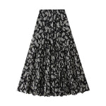 Floral-print Cake Skirt Womens Patchwork And Flowing
