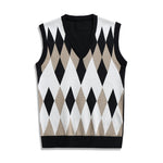 Mens Fashionable Thin V-Neck Knitted Vest