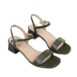 Plus-size Chunky-heel Strappy High-heeled Sandals