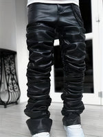 Slim-fit Elastic Straight-leg Pants