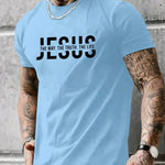 Mens Casual Stylish Printed Short-sleeve Top