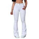 High-elasticity Butt-Lifting Wide-Leg Flare Jeans For Women