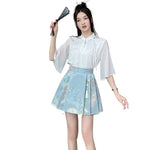 New Chinese-style Satin Skirt For Women