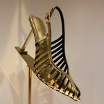 Pointed-toe Stiletto Hollow-out Sandals For Women