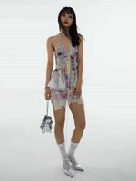 Jungle Print Fairy Kaze Jun Wants Sequined Overskirt