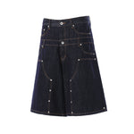 Men's Loose Straight-Leg Casual Denim Shorts With A Fake Two-Piece Design