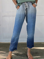 Fashionable Graffiti-style Casual Pants With A Floral Print And Loose Fit