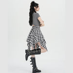 Irregular Short Skirt Fashionable And Versatile A-line Midi Skirt
