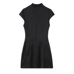 Summer New Silk-satin-feel Slit Mini Dress
