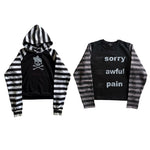 Long-sleeve Crewneck Striped Sweatshirt