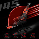 Adjustable Reclining Massage Computer Chair For Home Gaming
