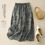 Summer New Arrival Elegant Cotton-linen Lined Dress