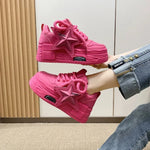 Lightweight Fashion All-match Casual White Shoes For Women Platform Board Shoes