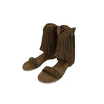 Designer-Style Tassel-Studded Roman Sandals For Women