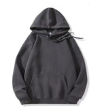Loose-fitting Versatile Drawstring Casual Hooded Sweatshirt For Fall And Winter