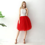 European And American High-waisted Mesh Skirt