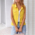 Denim Vest Jacket For Spring And Summer