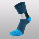 Sports mid-tube five-finger socks-red-cotton-1 pair