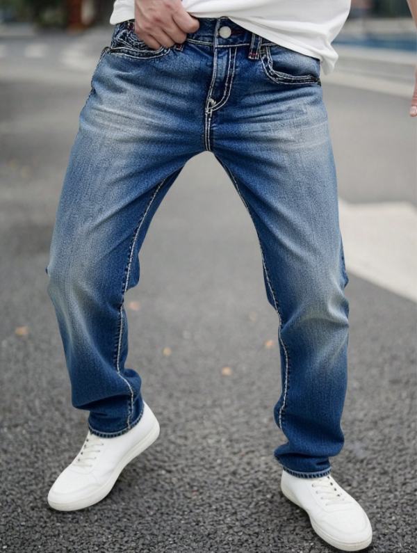 Unlined Loose Straight Pants