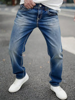 Unlined Loose Straight Pants
